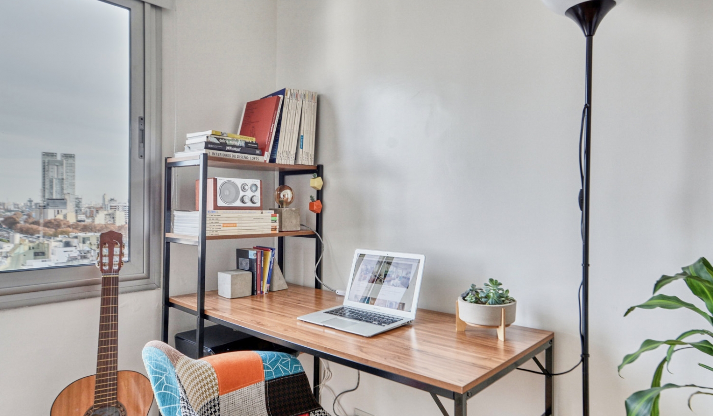 Amazing 16th Floor Apartment in Palermo with Dedicated Office Space