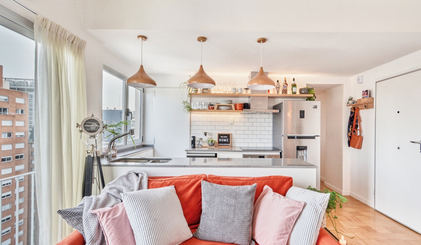 Amazing 16th Floor Apartment in Palermo with Dedicated Office Space