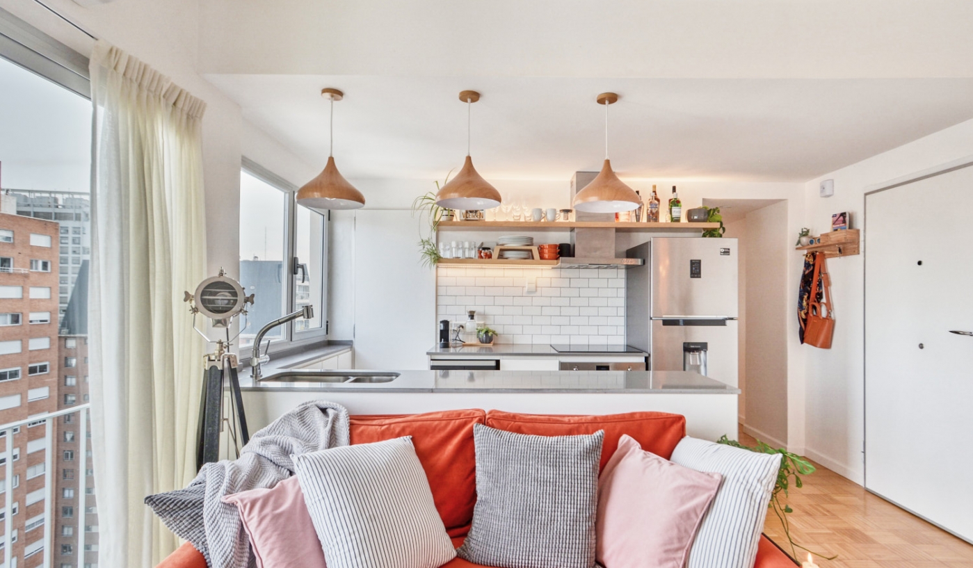 Amazing 16th Floor Apartment in Palermo with Dedicated Office Space