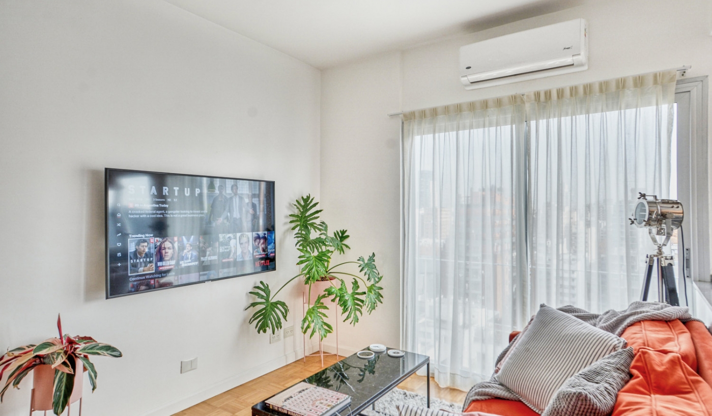 Amazing 16th Floor Apartment in Palermo with Dedicated Office Space