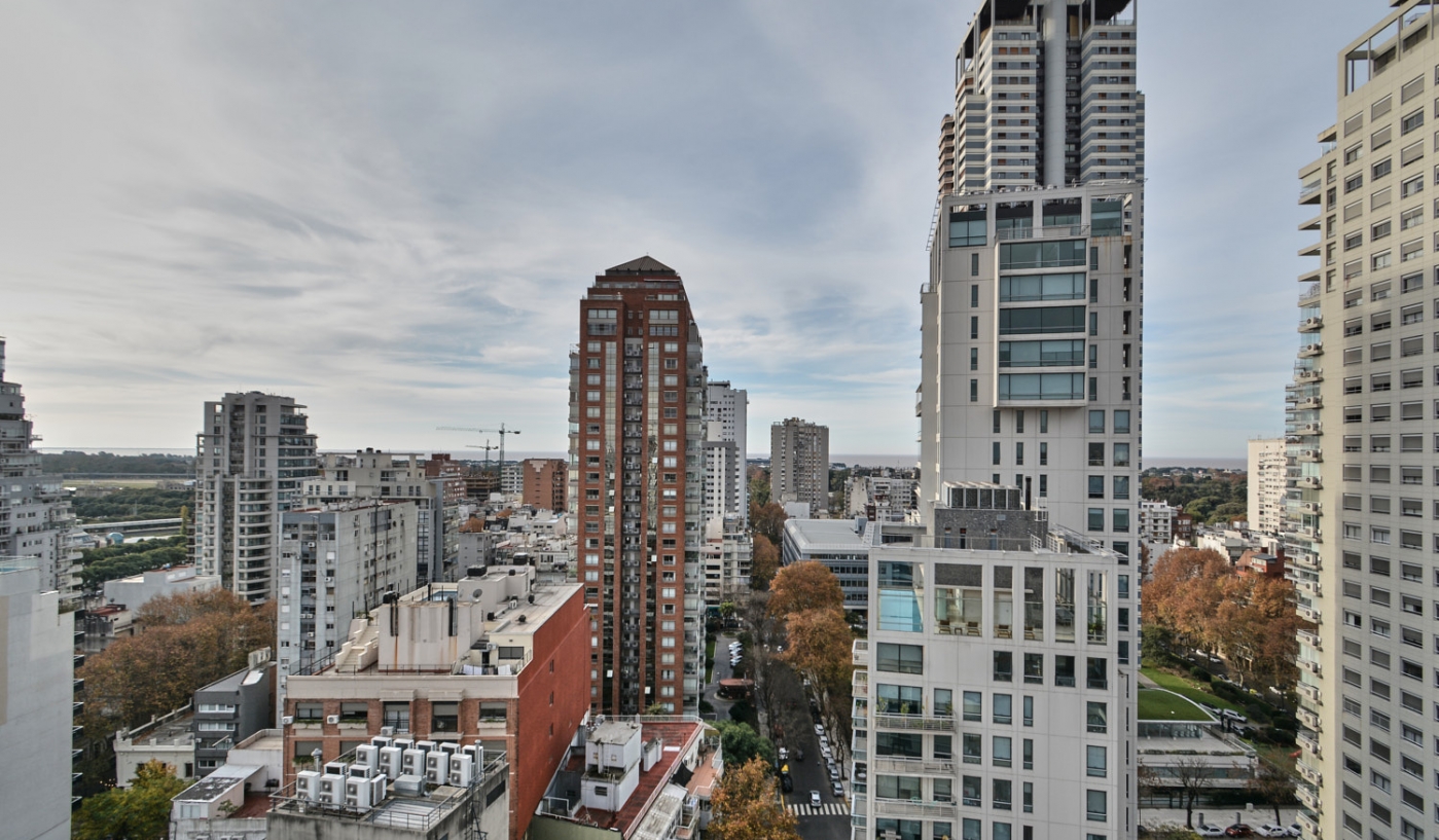 Amazing 16th Floor Apartment in Palermo with Dedicated Office Space