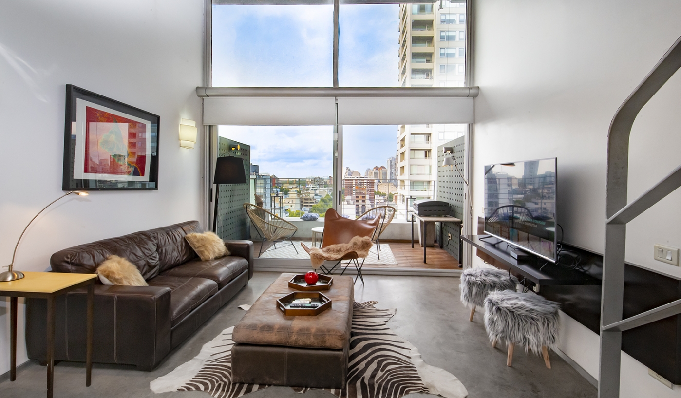 One Bedroom Stylish Duplex in Palermo Hollywood with Rooftop Pool