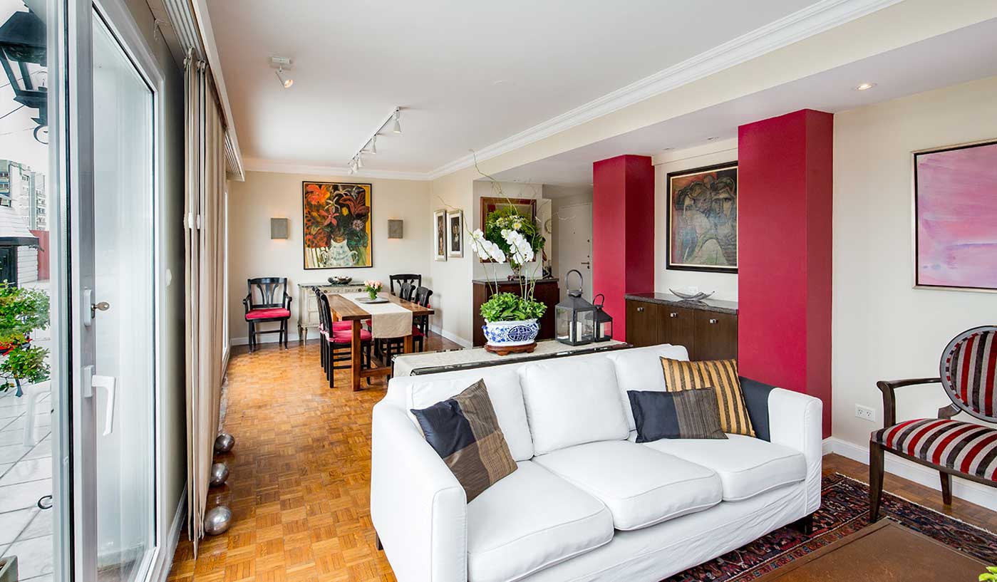 Impressive Three Bedroom Penthouse with BBQ in Prime Recoleta Location